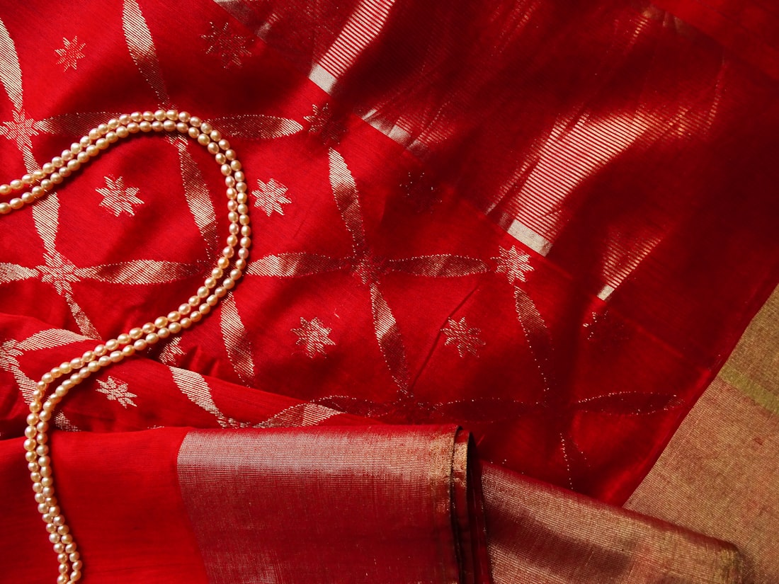 Silk fabric detail